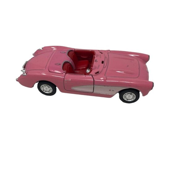 Welly 1957 Pink Chevy Corvette Retro 42360 1/24 DIECAST CAR - Picture 3 of 9